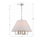 Crystorama - 2256-PN - Six Light Chandelier - Westwood - Polished Nickel