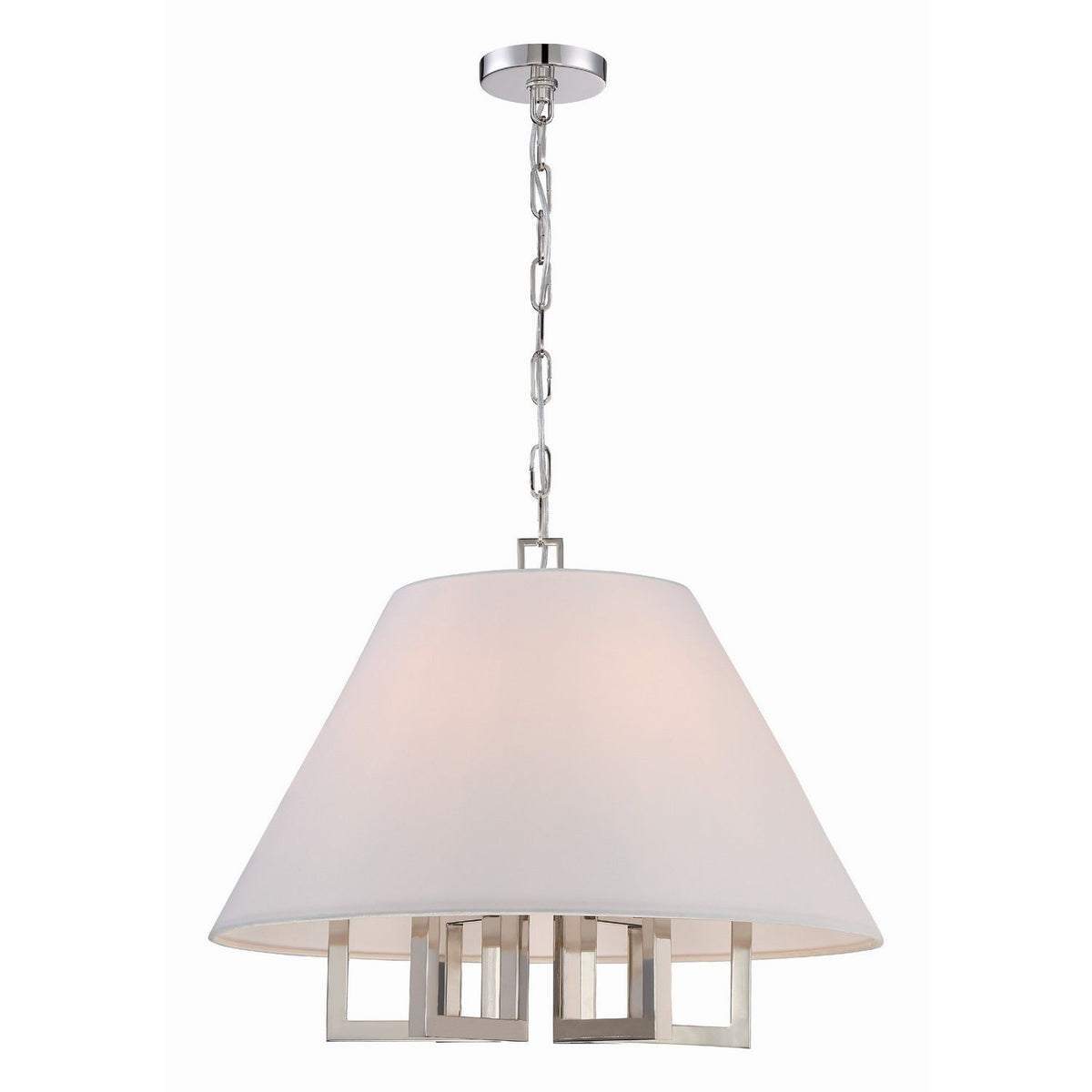 Crystorama - 2256-PN - Six Light Chandelier - Westwood - Polished Nickel