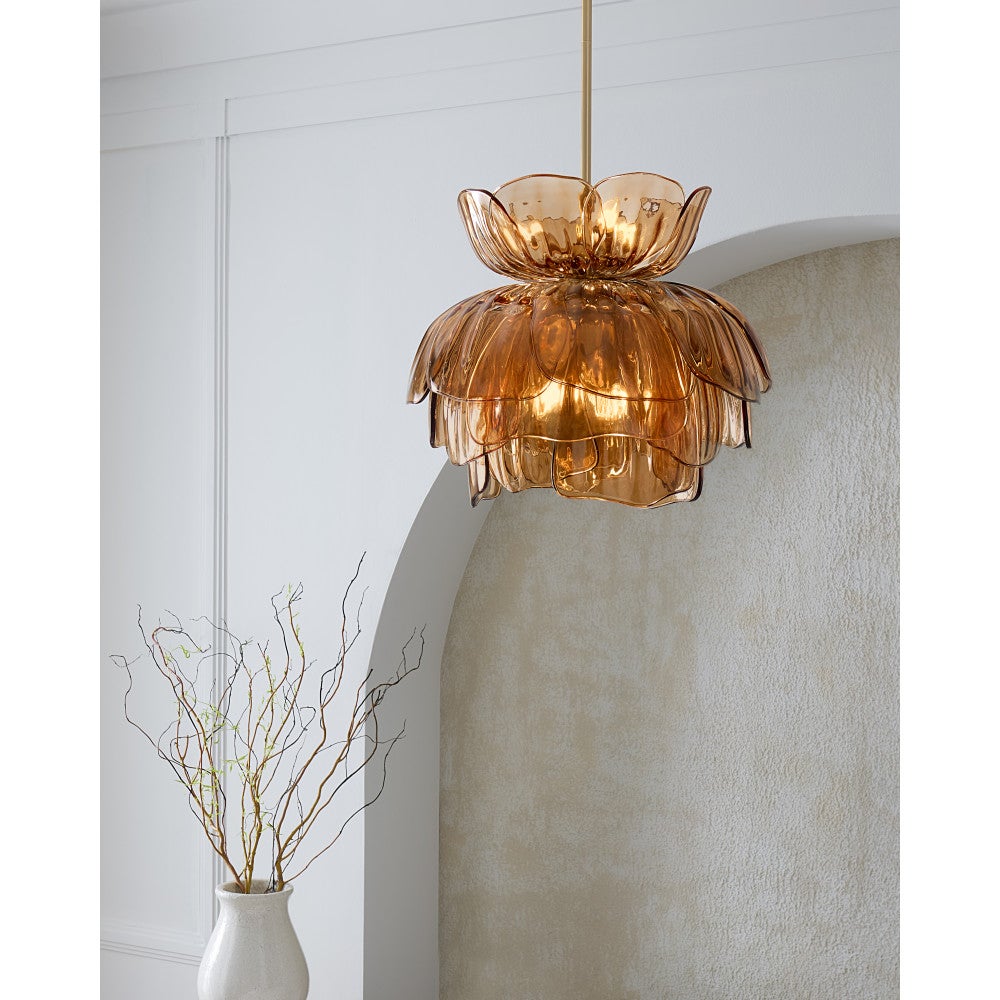 Fredrick Ramond FR46895UB-AM Fleur Fantine Suspension en laiton non verni