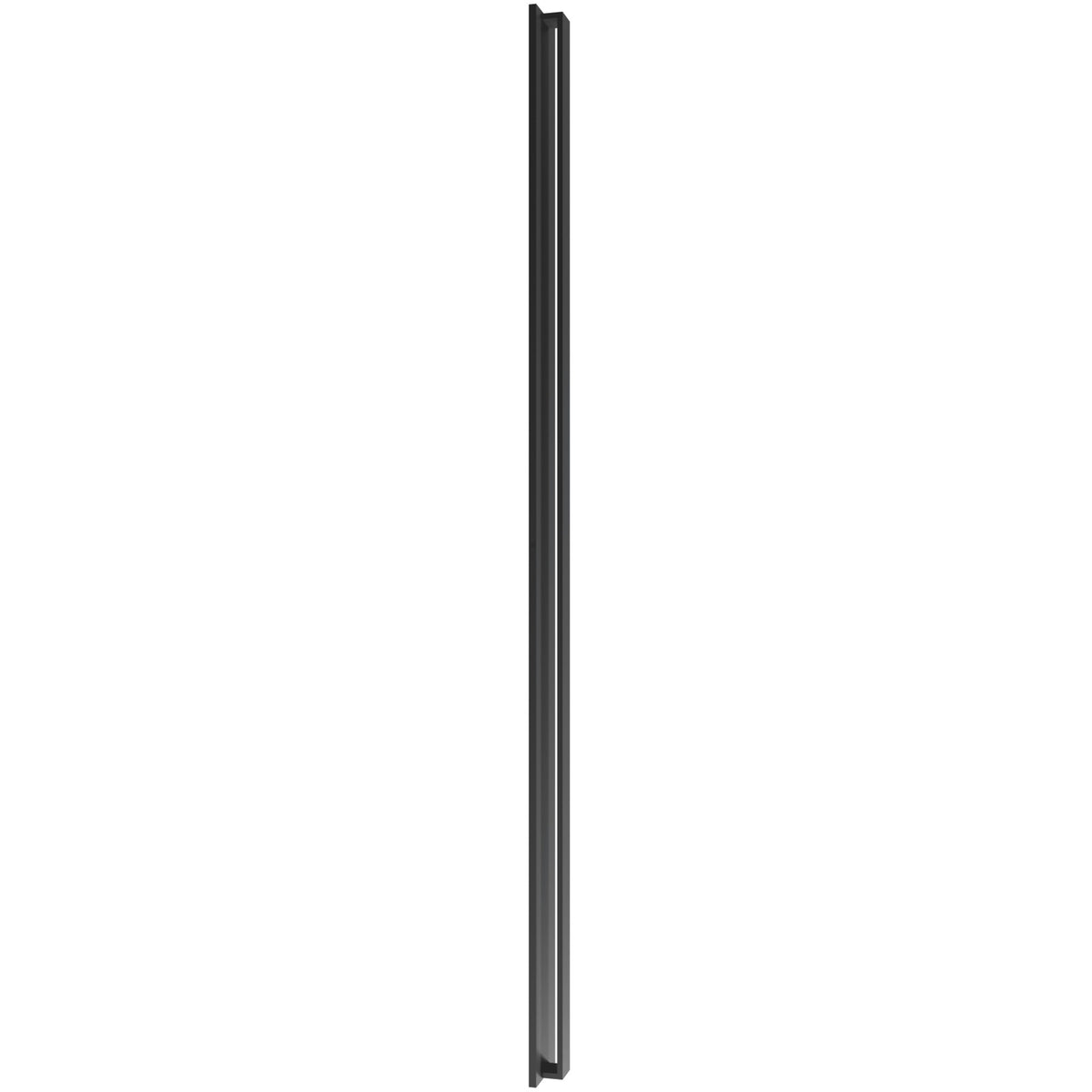 Avenue Outdoor 5CCT LED haut/bas Murale AV4948-BK-5CCT angle trois-quarts — fentes supérieures et inférieures visibles, LED émettant dans les deux directions
