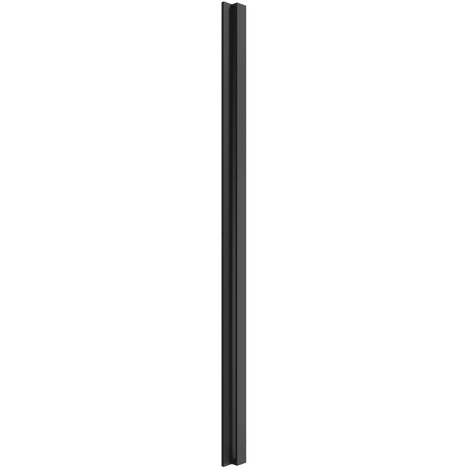 Avenue Outdoor 5-CCT Up/Down LED Wall Sconce AV4948-BK-5CCT front view — 48"H black semi-square body with upper and lower light slots, white background