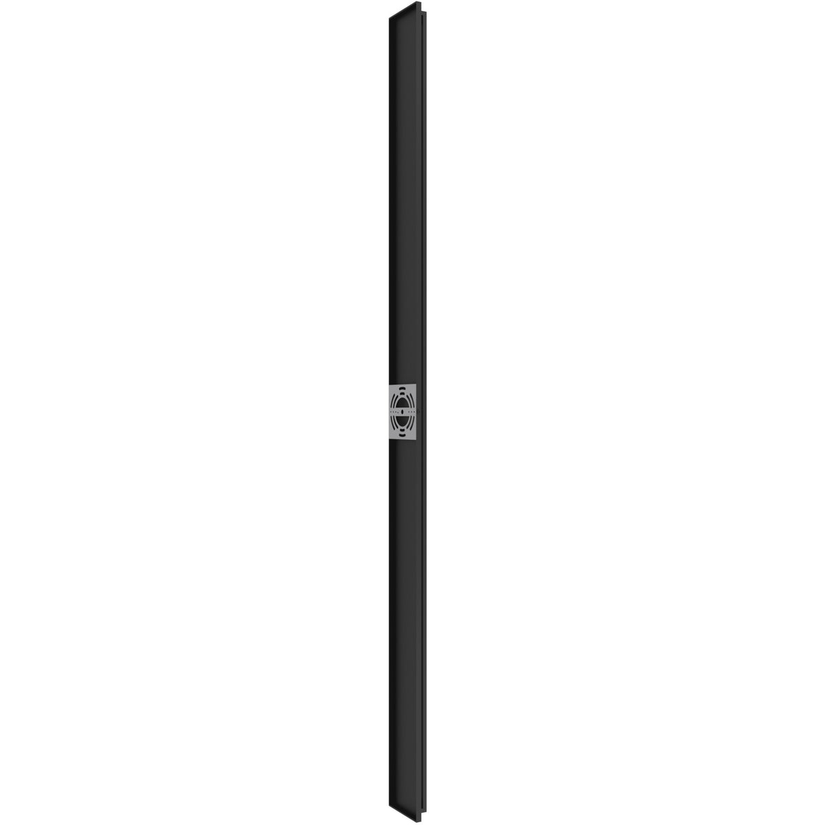 Avenue Outdoor 5CCT LED haut/bas Murale Profil latéral AV4948-BK-5CCT — Profil noir élégant avec plaque de montage arrière plate