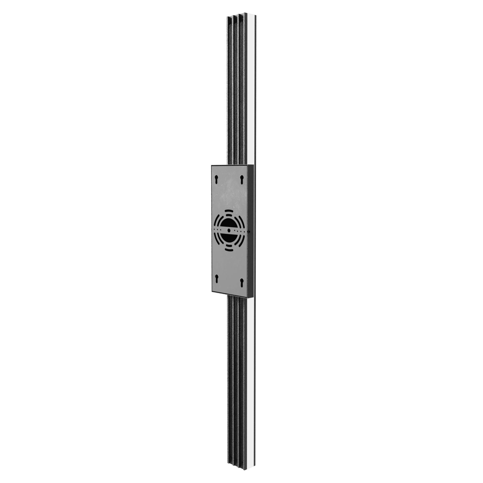 Avenue Outdoor Slim LED Wall Sconce AV2136-BLK side profile — only 3 inches deep, flat black backplate visible