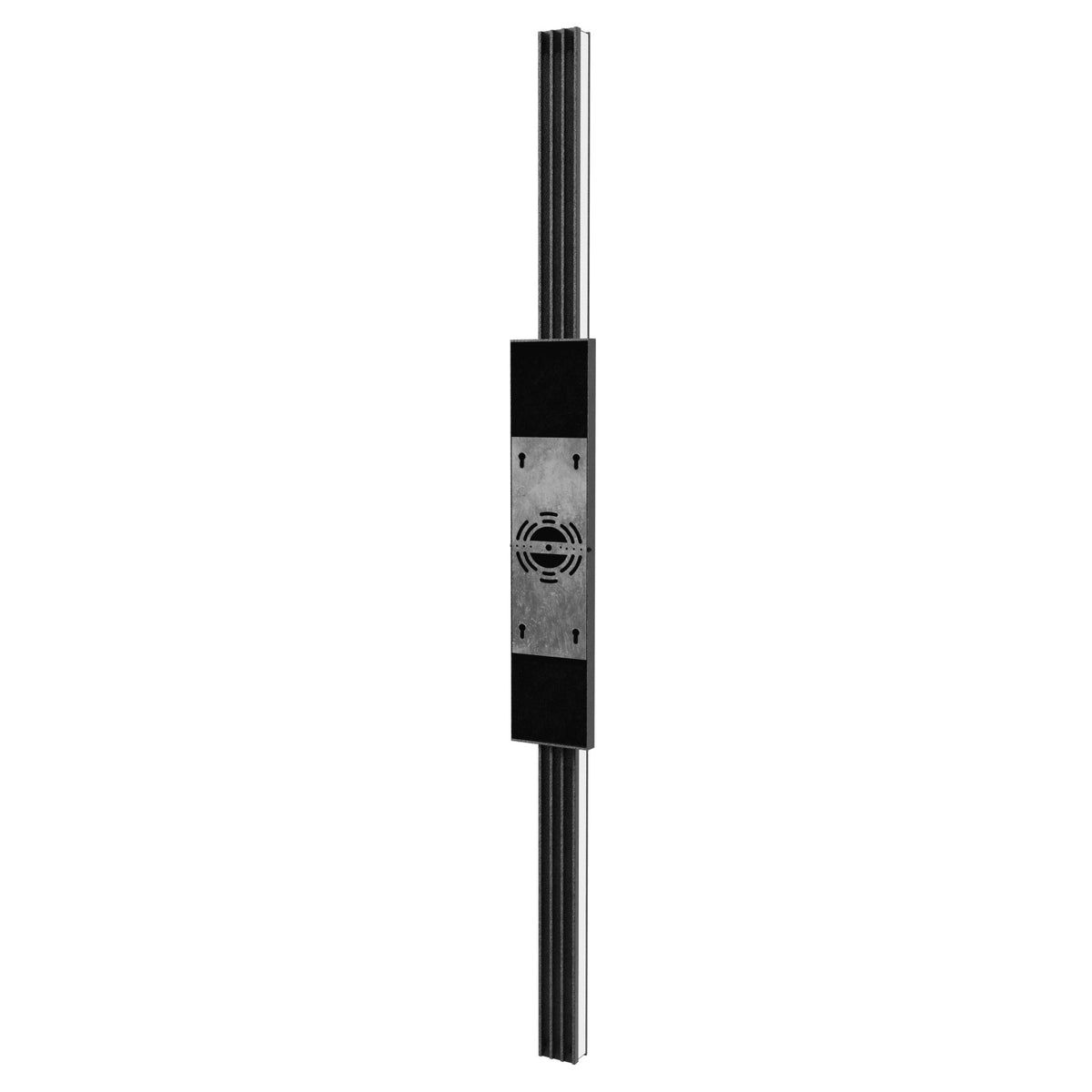 Avenue LED extérieure mince Murale Profil latéral AV2148-BLK — seulement 7,6 cm de profondeur, plaque arrière noire mate visible