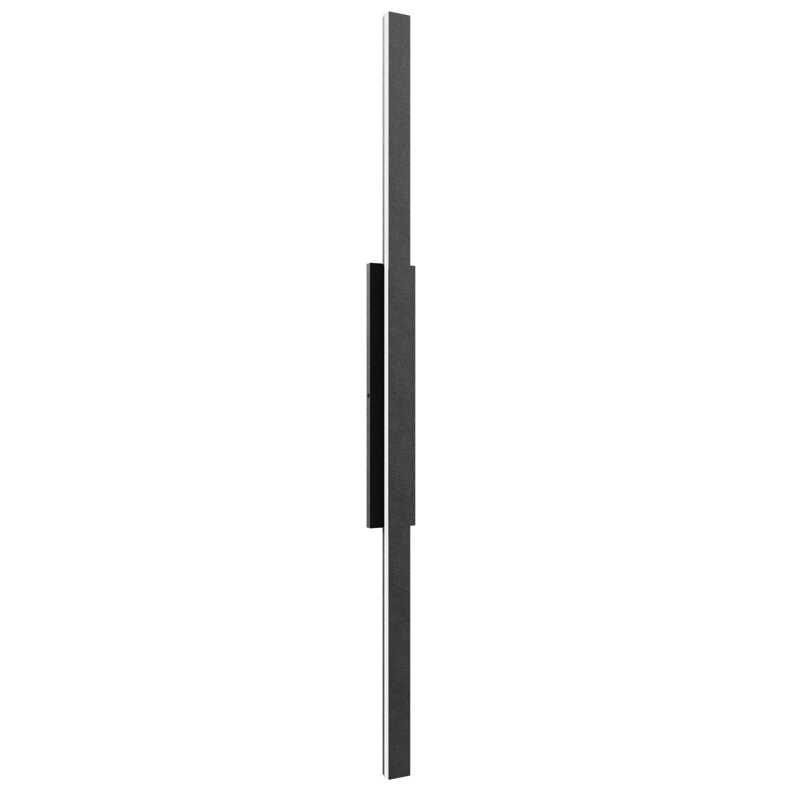 Avenue Outdoor Slim LED Wall Sconce AV2168-BLK front view — 68"H slim black aluminum rectangle on white background