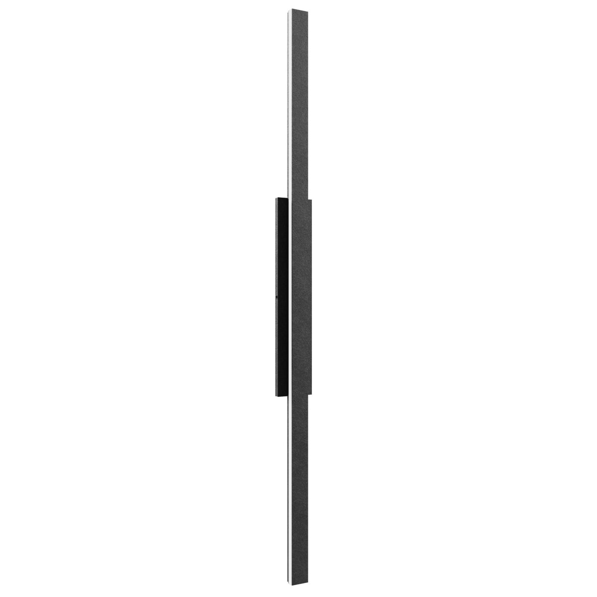 Avenue LED extérieure mince Murale AV2168-BLK vue de face — Rectangle mince en aluminium noir de 68 pouces de hauteur sur fond blanc