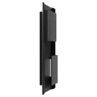 Panneau LED extérieur Avenue à 2 panneaux Murale Profil latéral AV2424-BLK — projection murale plate de 7,6 cm (3 pouces), bord de cadre noir épuré