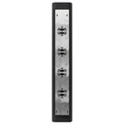 Panneau LED extérieur Avenue à 2 panneaux Murale Panneau AV2436-BLK installé dans une entrée de maison moderne — les deux panneaux sont éclairés par une lumière blanche chaude