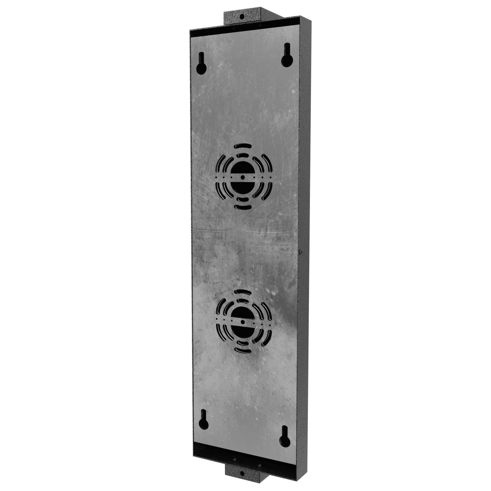 Avenue Outdoor Textured Panel LED Wall Sconce AV2918-BLK side profile — shows panel depth and 3-inch wall extension