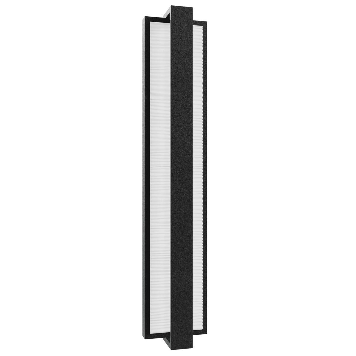 Avenue Outdoor Textured Panel LED Wall Sconce AV2924-BLK three-quarter angle — raised textured face panel glows softly against flat black surround