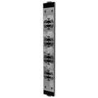 Panneau LED texturé extérieur Avenue Murale Profil latéral AV2936-BLK — indique la profondeur du panneau et l'extension murale de 3 pouces