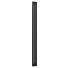 Panneau LED surélevé extérieur Avenue Murale AV3268-BLK vue de face — Luminaire rectangulaire noir de 173 cm (68 po) de hauteur avec panneau LED central saillant, fond blanc