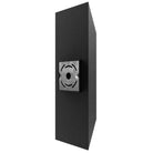 Avenue Outdoor Large Cylindrique LED Murale Profil latéral AV9898-BLK — Profondeur visible de 10 cm, section transversale circulaire sur corps noir