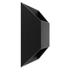 Avenue Outdoor Large Cylindrique LED Murale AV9900-BLK angle trois-quarts — sa profondeur plus importante le distingue du modèle cylindrique fin à finition noire