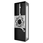 Avenue Outdoor Rectangular LED Wall Sconce AV9902-BLK side profile — low-profile 2-inch wall depth, black frame edge
