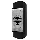 Avenue Outdoor 6"W LED Wall Sconce AV9909-BLK side profile — narrow wall projection, clean matte black frame edge
