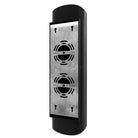 Avenue Outdoor 6"W LED Wall Sconce AV9910-BLK side profile — narrow wall projection, clean matte black frame edge