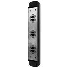 Avenue Outdoor 6"W LED Wall Sconce AV9911-BLK side profile — narrow wall projection, clean matte black frame edge