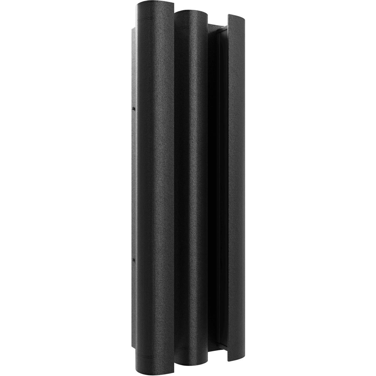 Avenue Outdoor 8"W LED Wall Sconce AV9913-BLK front view — 23"H black rectangle 8 inches wide with frosted LED face, white background