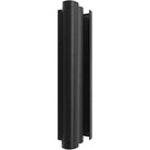 Avenue Outdoor LED 8"W Murale AV9913-BLK angle trois-quarts — des proportions plus larges distinguent ce modèle de la version 6"W, finition noir mat