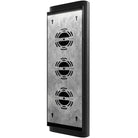 Avenue Outdoor LED 8"W Murale Profil latéral AV9913-BLK — bord du cadre noir montrant une faible extension de paroi