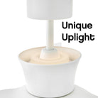 Hinkley Lighting 910956FMW-LDD Vosh LED Smart Fan with Uplight in Matte White