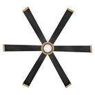 Éclairage intelligent LED Hinkley Lighting 906964FMB-LDD Andros Ventilateur  en noir mat