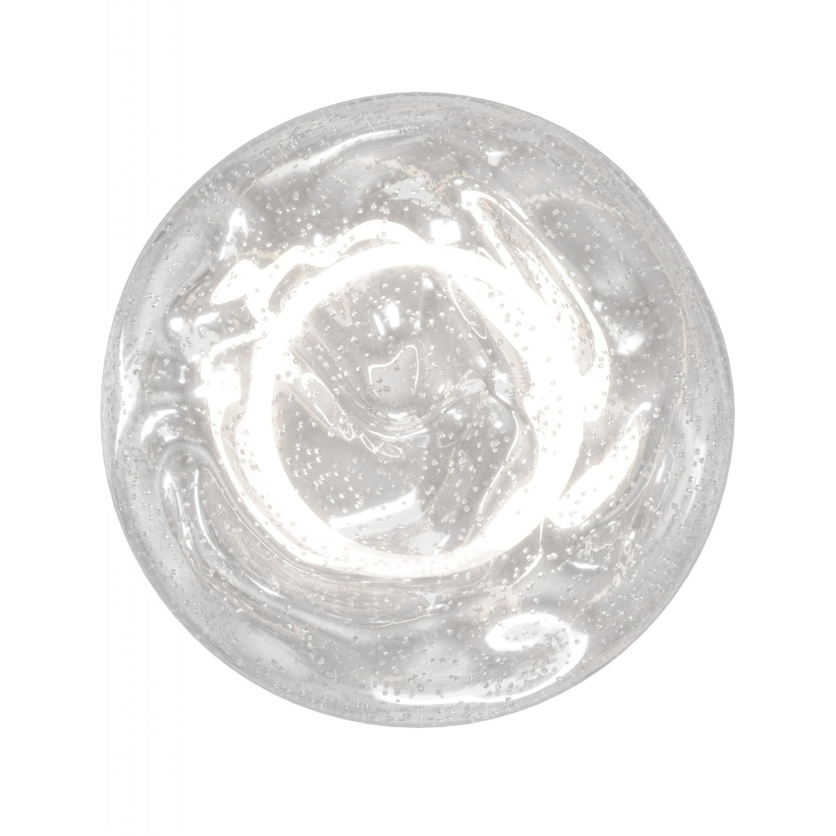 Avenue Outdoor LED Wall Sconce with Wavy Glass AV8010-CLR three-quarter angle — organic rippled texture of clear glass shade