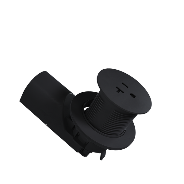 Prise de comptoir de cuisine simple TR 20A 125V BK
