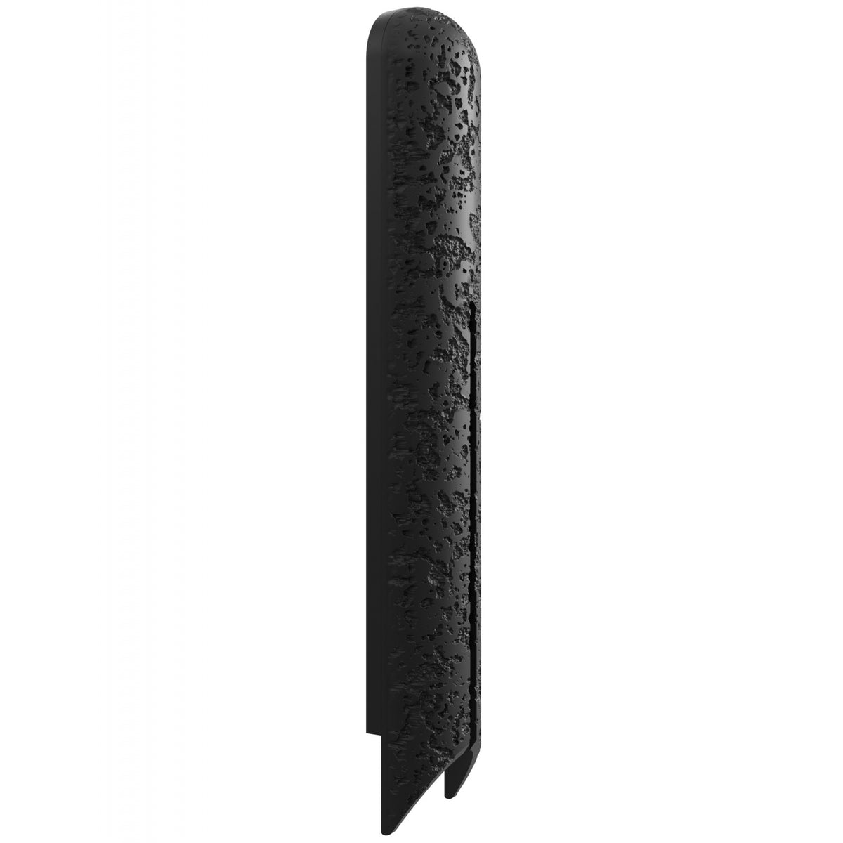 Avenue Outdoor Natural Stone LED Wall Sconce AV5436-BLK side profile — natural stone panel thickness visible within black aluminum frame