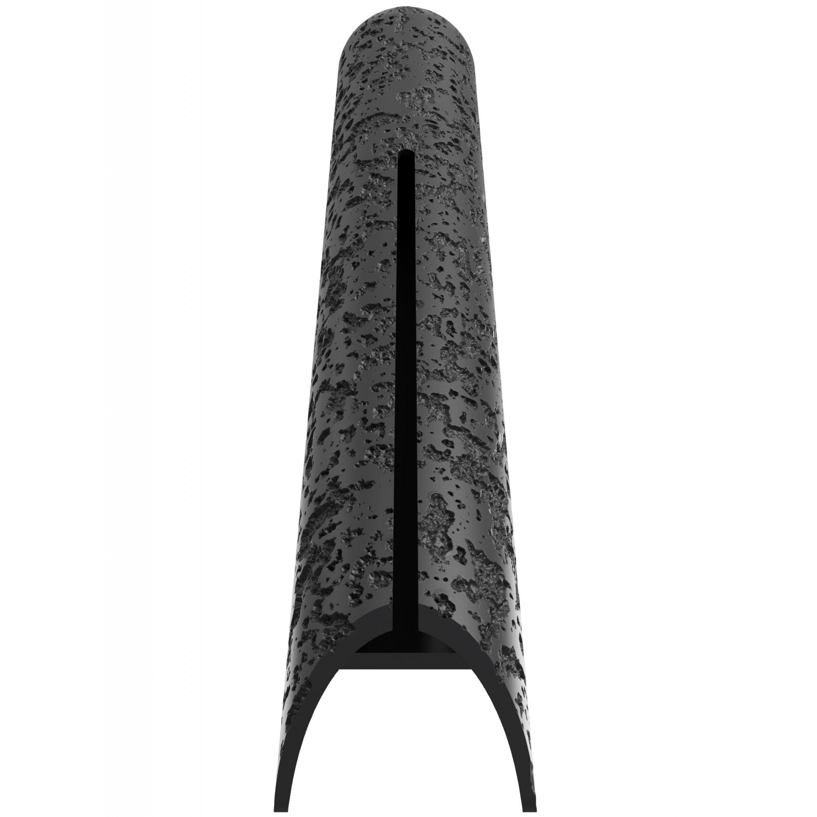 Avenue Outdoor Natural Stone LED Wall Sconce AV5436-BLK three-quarter angle — organic stone veining and texture visible on face panel
