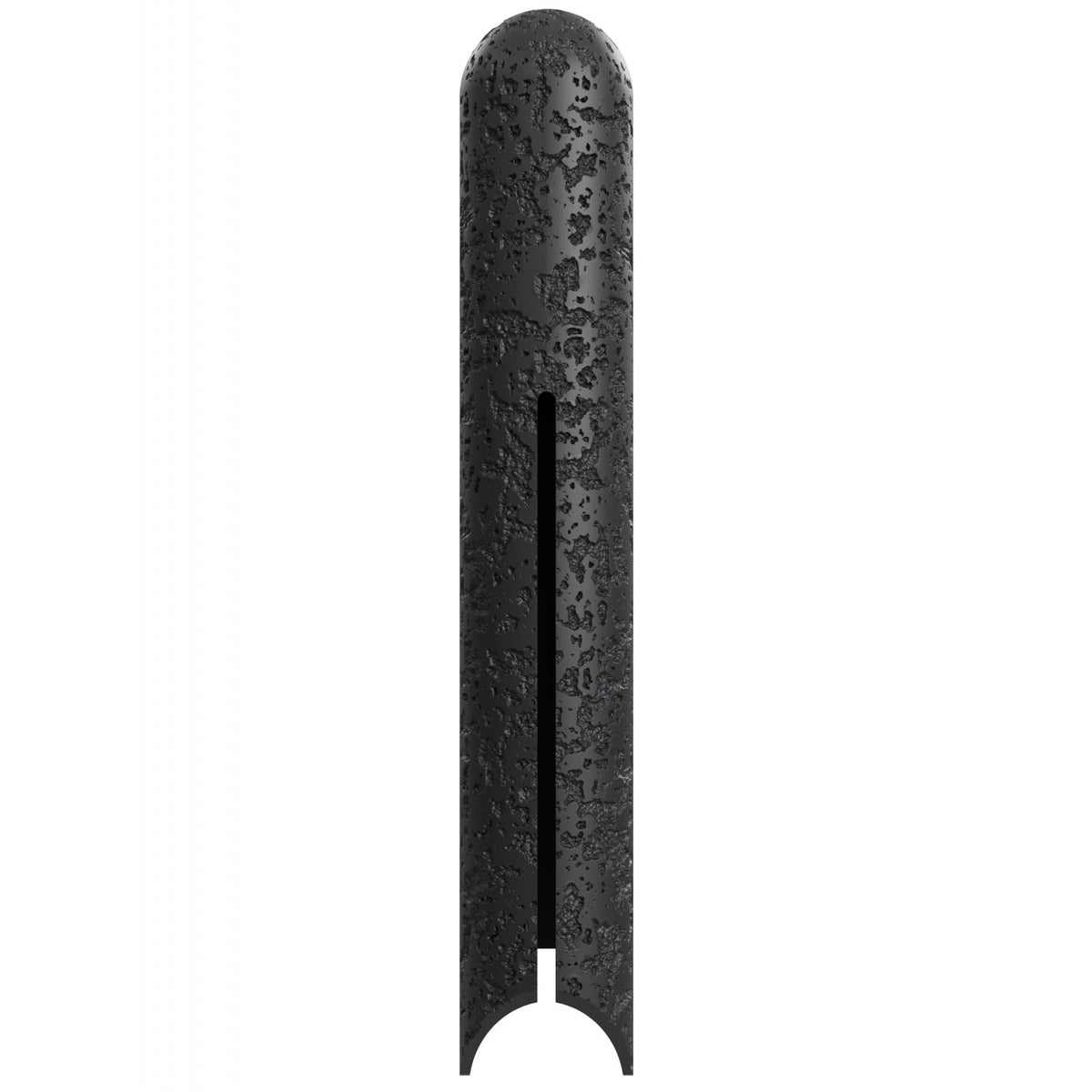 Avenue Outdoor Natural Stone LED Wall Sconce AV5436-BLK front view — 36"H black aluminum frame with natural stone slab face, white background