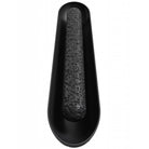 Avenue Outdoor Oval Capsule Natural Stone LED Wall Sconce AV5536-BLK side profile — oval frame depth and stone panel thickness