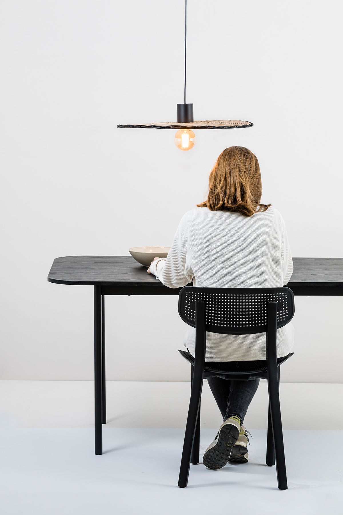 Faro Barcelona 68590-69-US Costas Pendant in Black/Rattan