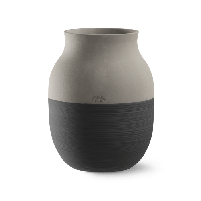 Kähler 690147 Vase circulaire Omaggio en gris anthracite