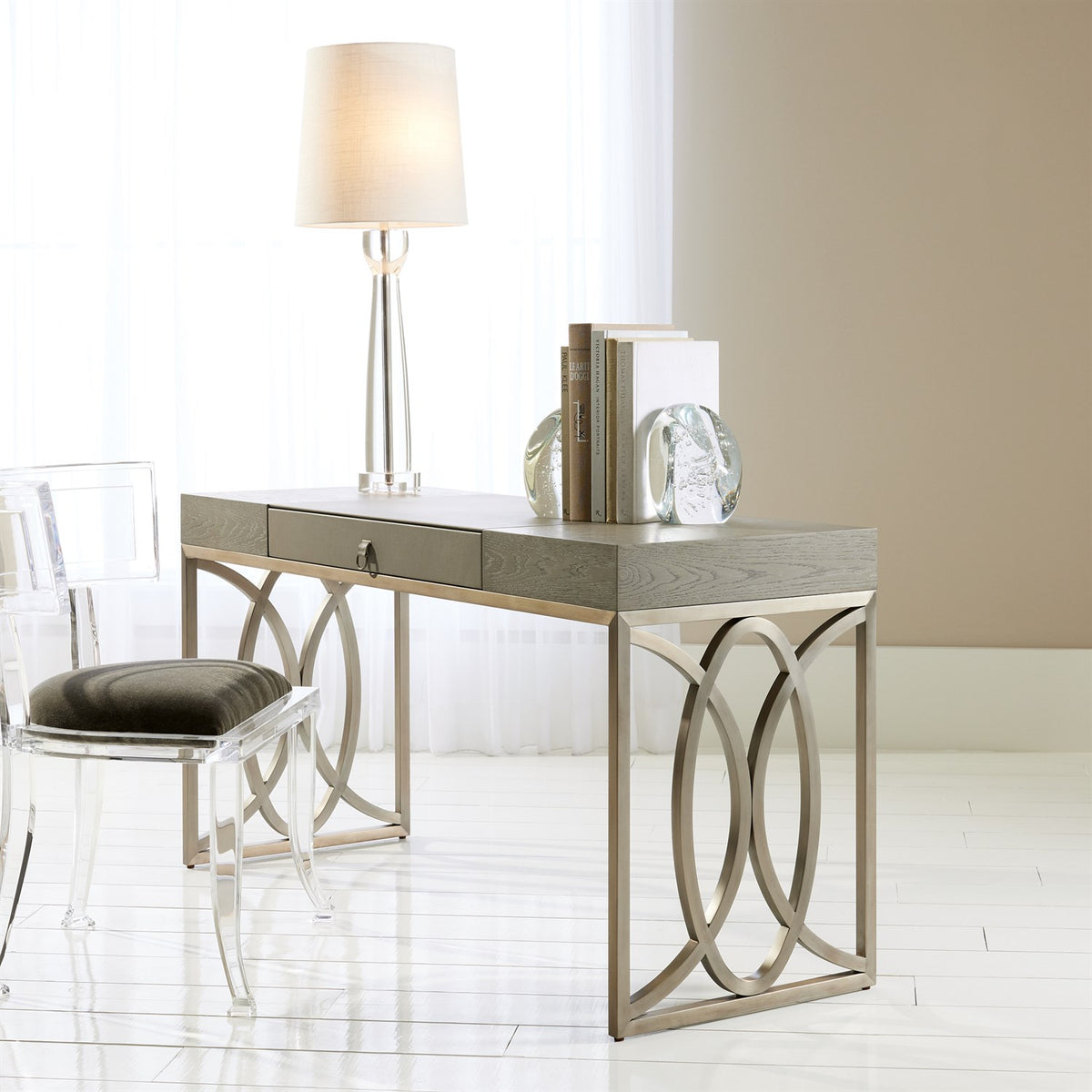 Lampe colonne en cristal moderne