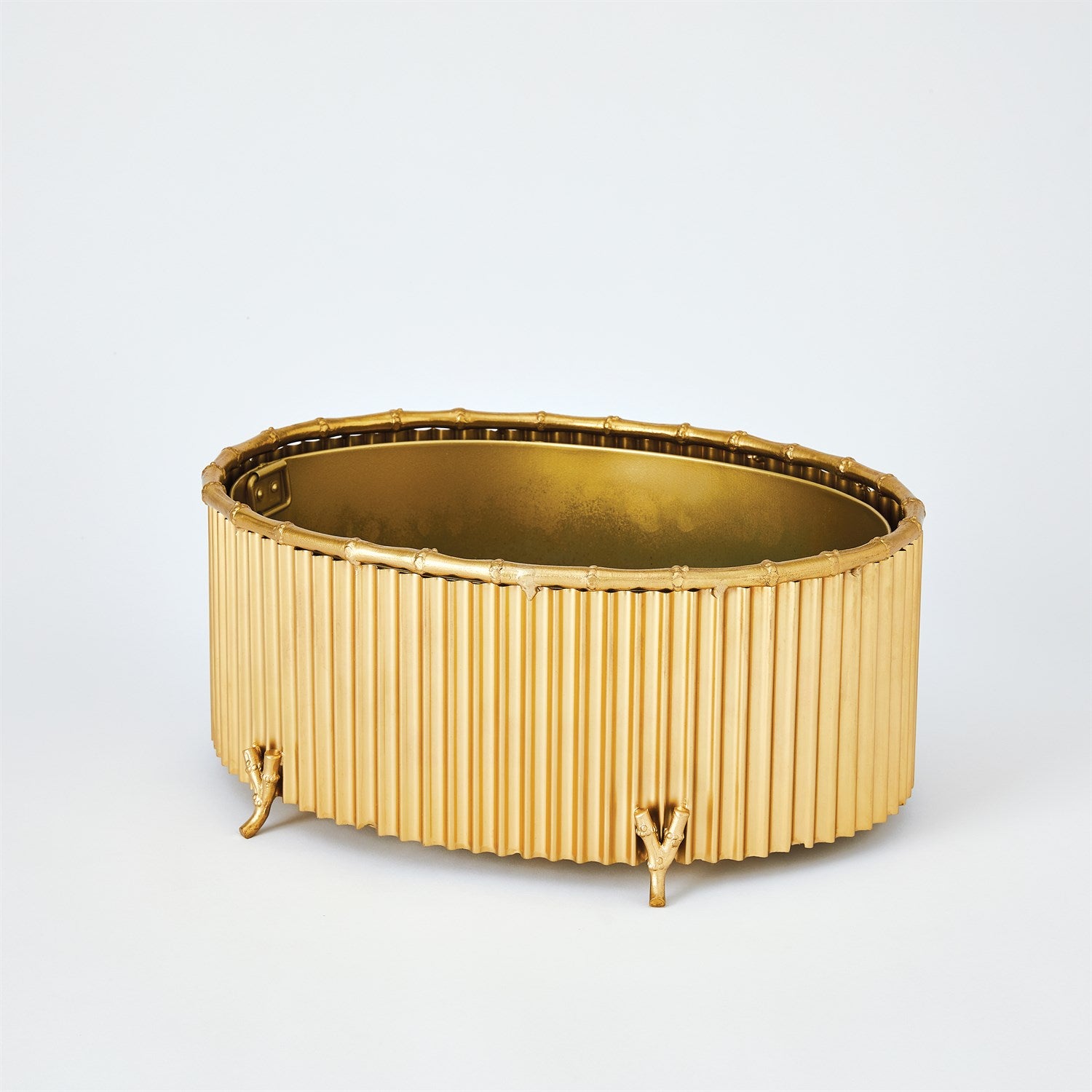 Corrugated Bamboo Cachepot