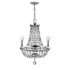 Crystorama - 1543-CH-MWP - Mini lampe à trois lumières Suspendu - Channing - Chrome poli