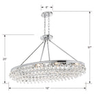 Crystorama - 279-CH - Huit lumières Suspendu - Calypso - Chrome poli