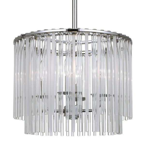 Bleecker Four Light Suspendu par Crystorama | Modèle d'exposition