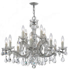 Crystorama - 4379-CH-CL-MWP - 12 Lumières Suspendu - Maria Theresa - Chrome poli