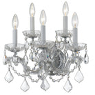 Crystorama - 4404-CH-CL-MWP - Cinq lumières Murale - Maria Theresa - Chrome poli