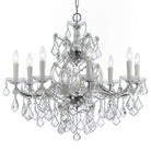 Crystorama - 4408-CH-CL-MWP - Nine Light Chandelier - Maria Theresa - Polished Chrome