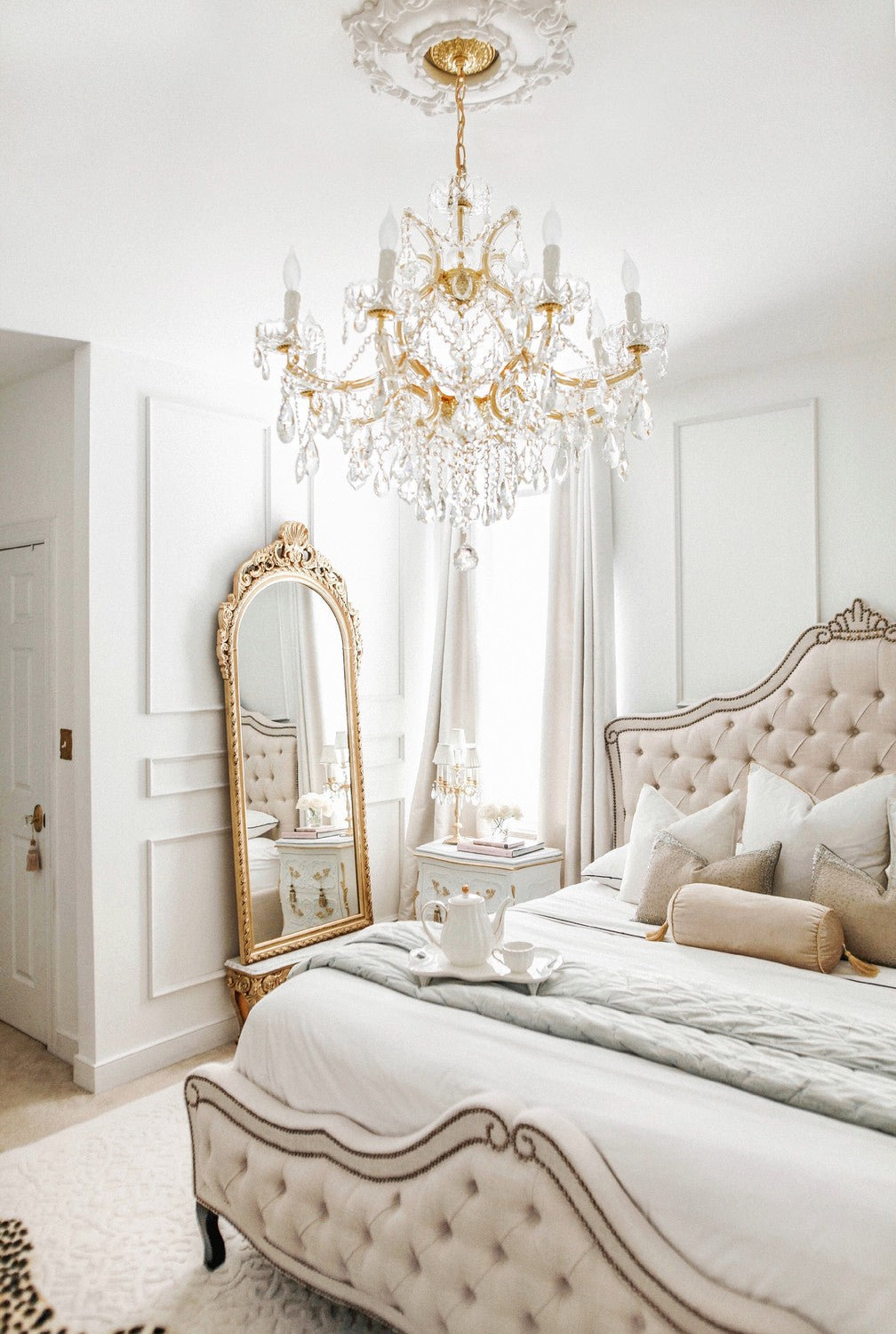 Crystorama - 4408-GD-CL-MWP - Neuf Lumières Suspendu - Marie-Thérèse - Or