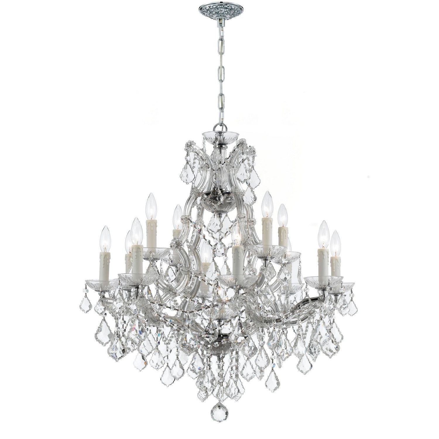 Crystorama - 4412-CH-CL-I - 13 Light Chandelier - Maria Theresa - Polished Chrome
