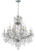 Crystorama - 4412-CH-CL-MWP - 13 Lumière Suspendu - Maria Theresa - Chrome poli