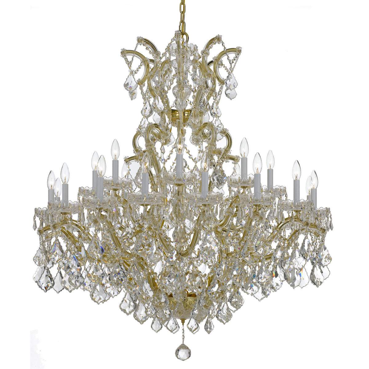 Crystorama - 4424-GD-CL-S - 25 Lumières Suspendu - Marie-Thérèse - Or