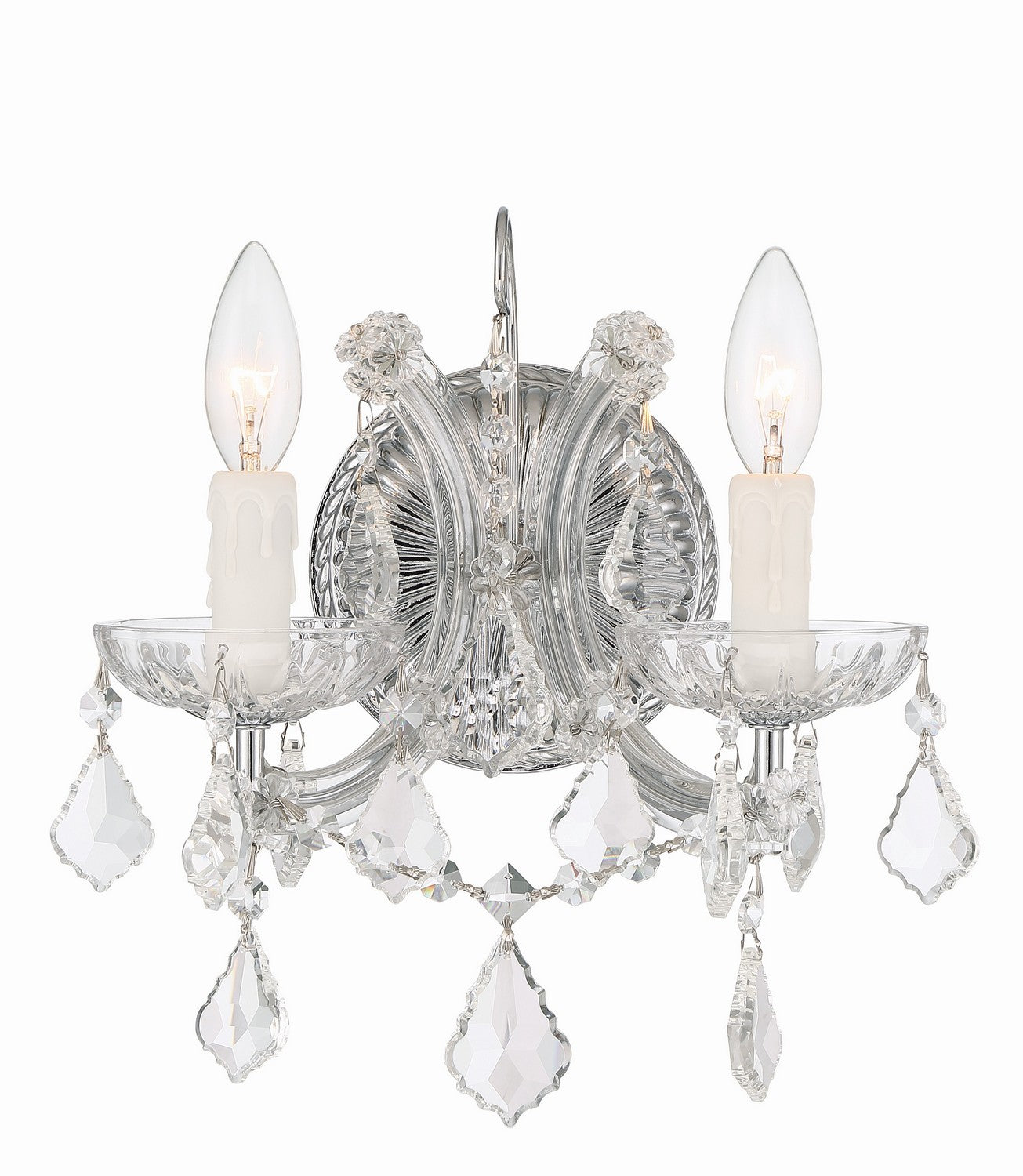 Crystorama - 4472-CH-CL-I - Deux lumières Murale - Maria Theresa - Chrome poli