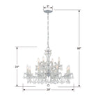 Crystorama - 4479-CH-CL-I - 12 Lumières Suspendu - Maria Theresa - Chrome poli
