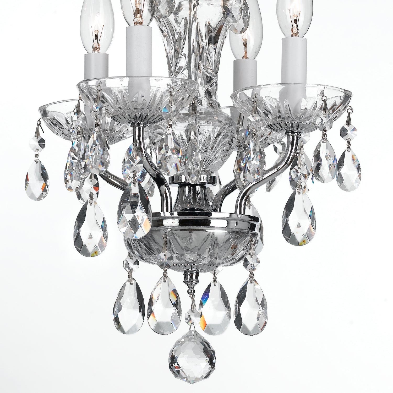 Crystorama - 5534-CH-CL-I - Four Light Mini Chandelier - Welton - Polished Chrome